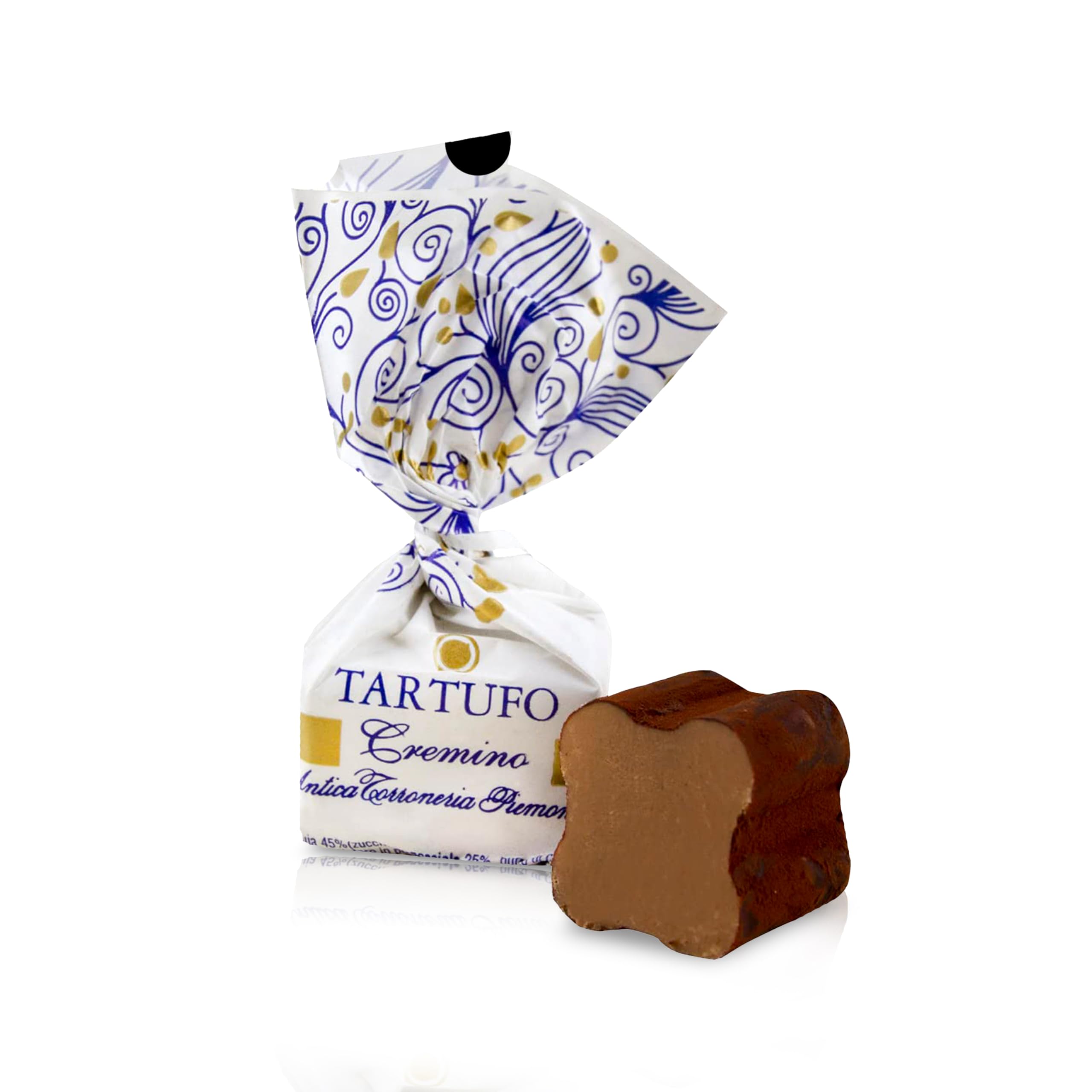 Antica Torroneria Piemontese Tartufi Dolci Cremino, 1kg – Feinste exquisite Italienische Trüffelpralinen, Glutenfrei & Köstlich, Ideal als Edle Geschenkidee - 70 Stück, je 14g