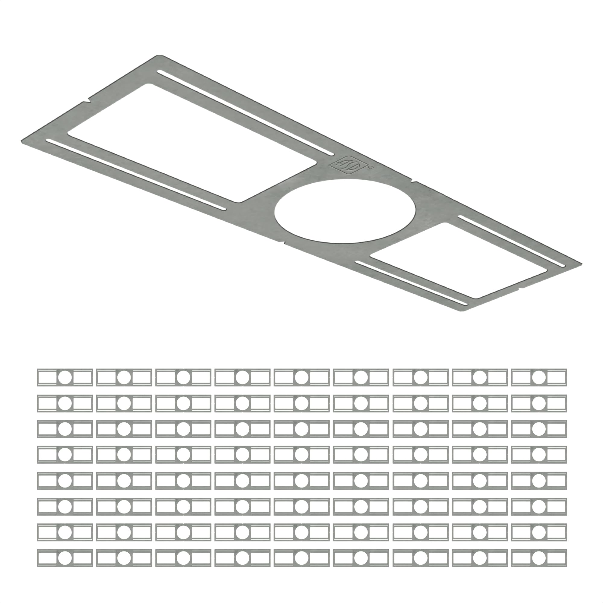 New Construction LED Light Mounting Plate - 24 Pack -12 New Construction LED Light Mounting Plate - 24 Pack -12