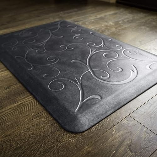 Miniatura 6 de WellnessMats Bella - Tapete antifatiga de 34 pulgadas, antideslizante, duradero, no tóxico, 24 x 36 x 34 pulgadas, color pizarra