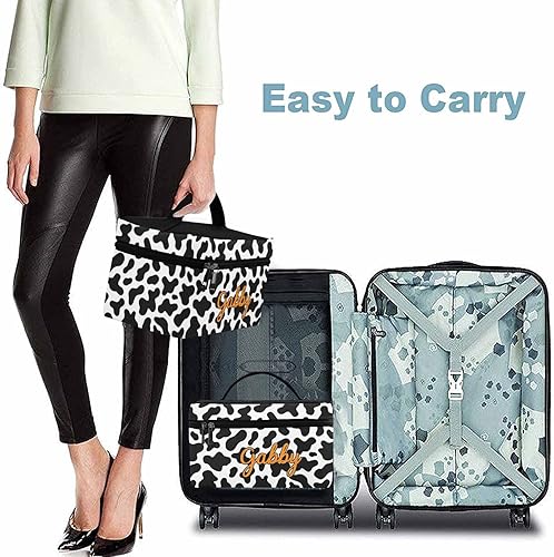 Miniatura 5 de YESCUSTOM Bolsa de maquillaje personalizada para mujeres, bolsa de maquillaje de viaje para cosméticos, bolsa de aseo grande para niñas, bolsa de