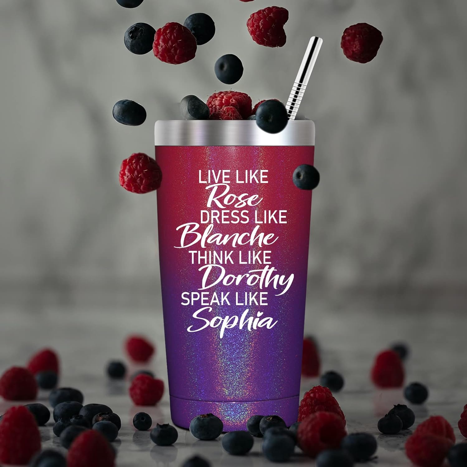 SpenMeta Golden Girls Merchandise - the Golden Girls Gifts for Women - Friendship Gifts for Women Friends - 20oz Tumbler Cup - Image 7