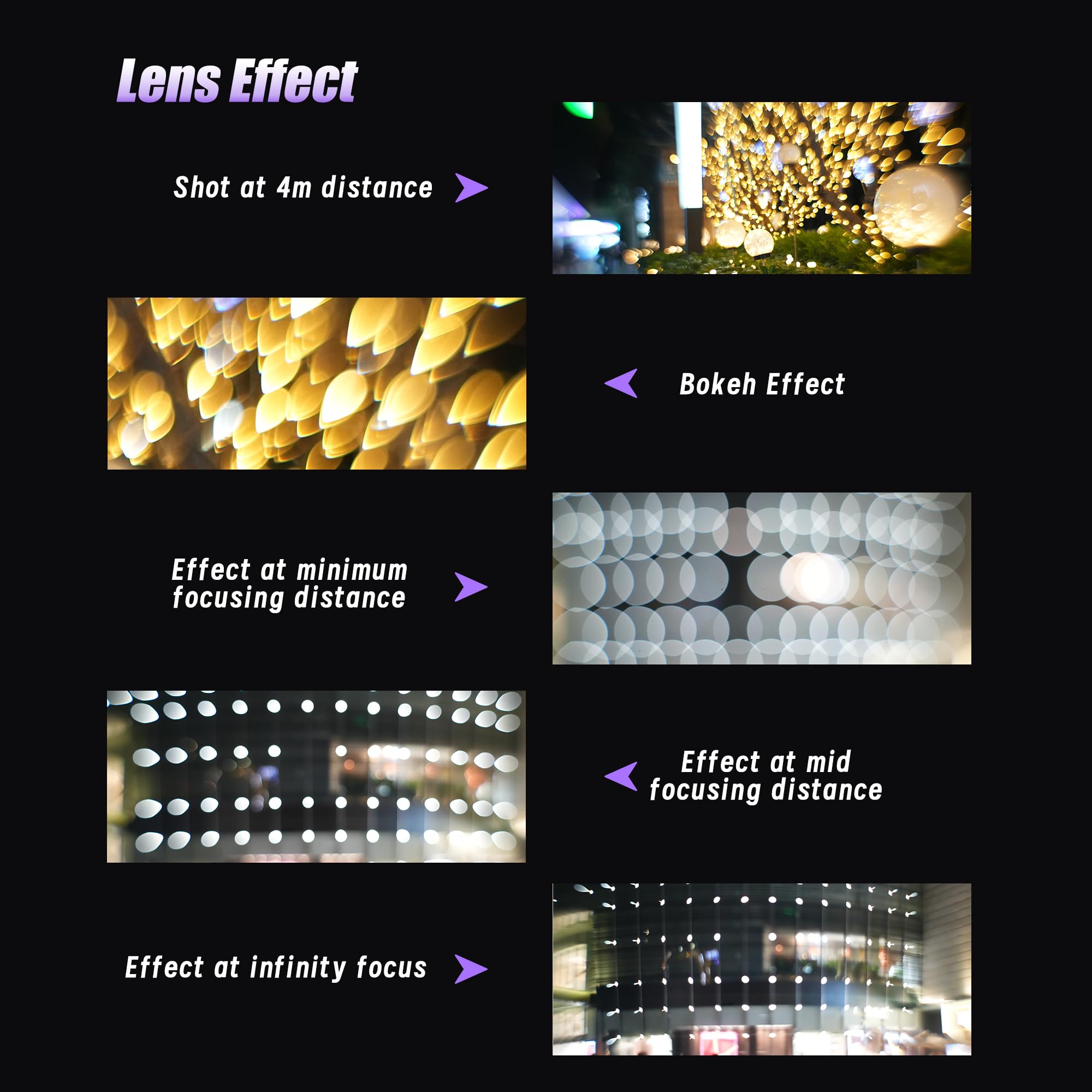 Objectif cinéma professionnel 7artisans MF57 mm T2.9 Floral Bloom Art Series, bokeh explosif, plein format, compatible avec monture PL, pour la photographie créative et la réalisation de films, violet