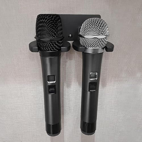 Miniatura 7 de LNQ LUNIQI Soporte de micrófono de doble pared para micrófono, soporte de gancho para micrófono y hogar, estudio u oficina (negro)