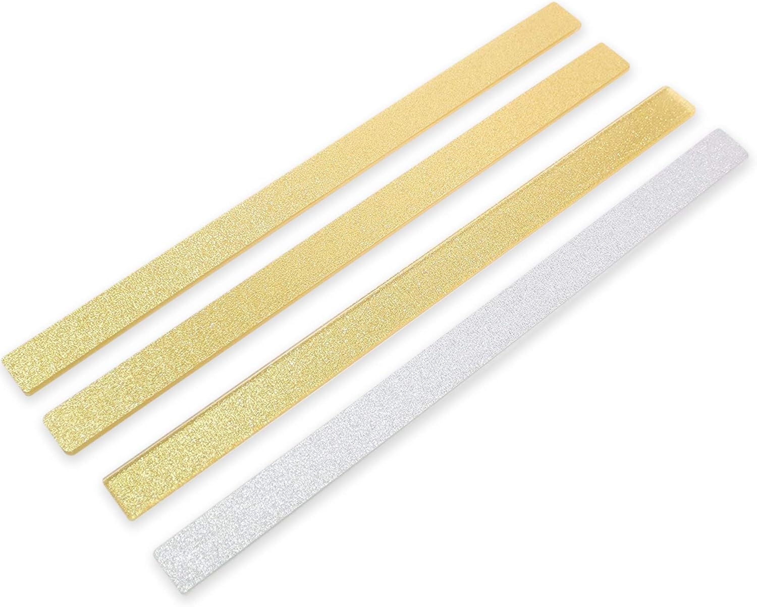 Chinese Mahjong Shimmering Glitter Gold and Silver Tile Pushers Set of 4