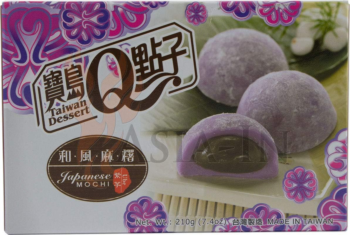 Japanischer Ube Mochi / Reiskuchen 6 x 35g, 210g