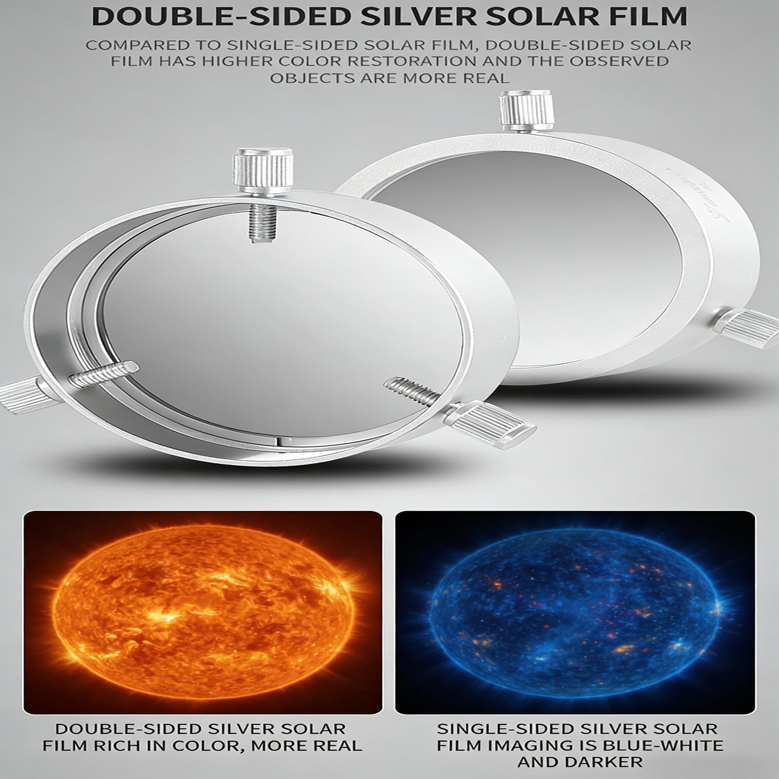 Film solaire Filtre à taches solaires Télescopes Accessoires membrane solaire durable