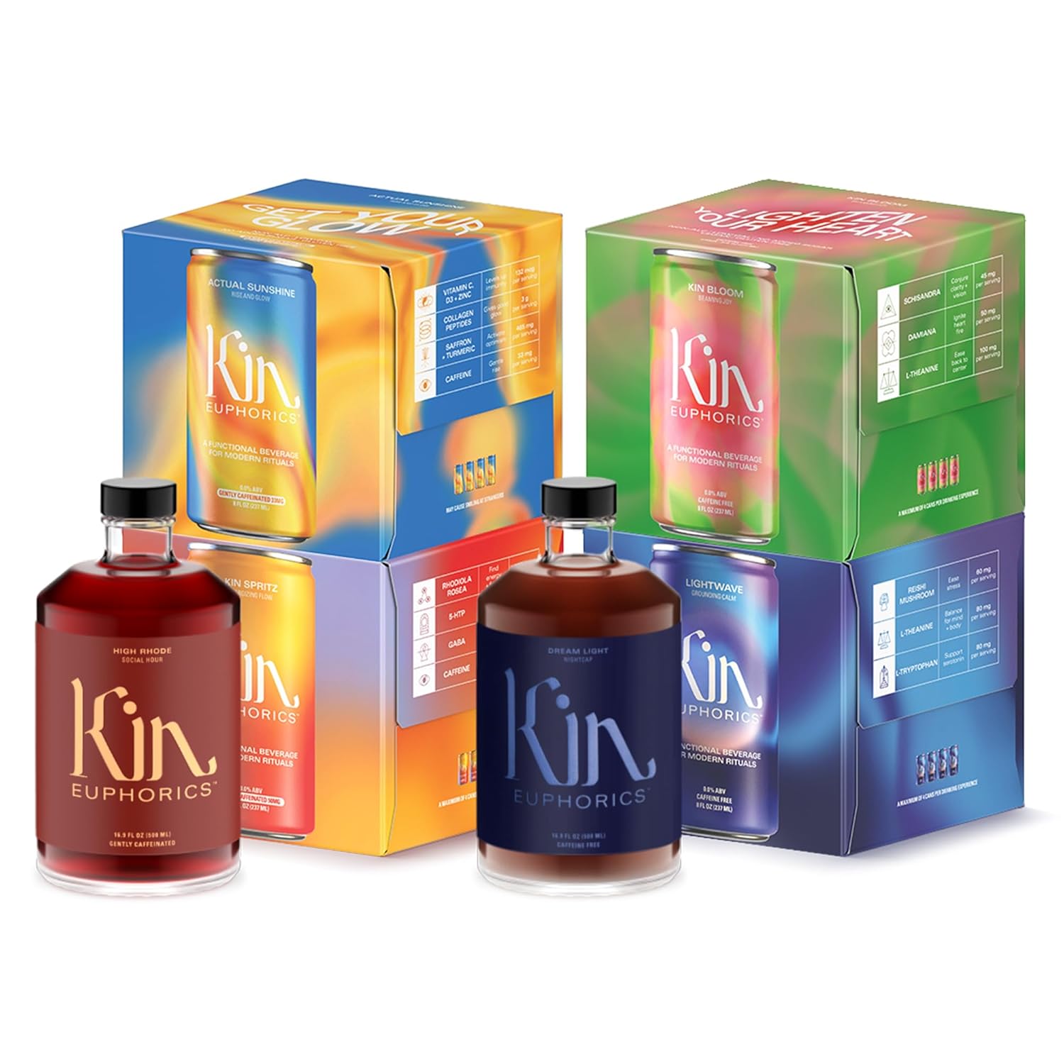 Amazon.com : Full Kin Kit by Kin Euphorics, Non Alcoholic Spirits ...