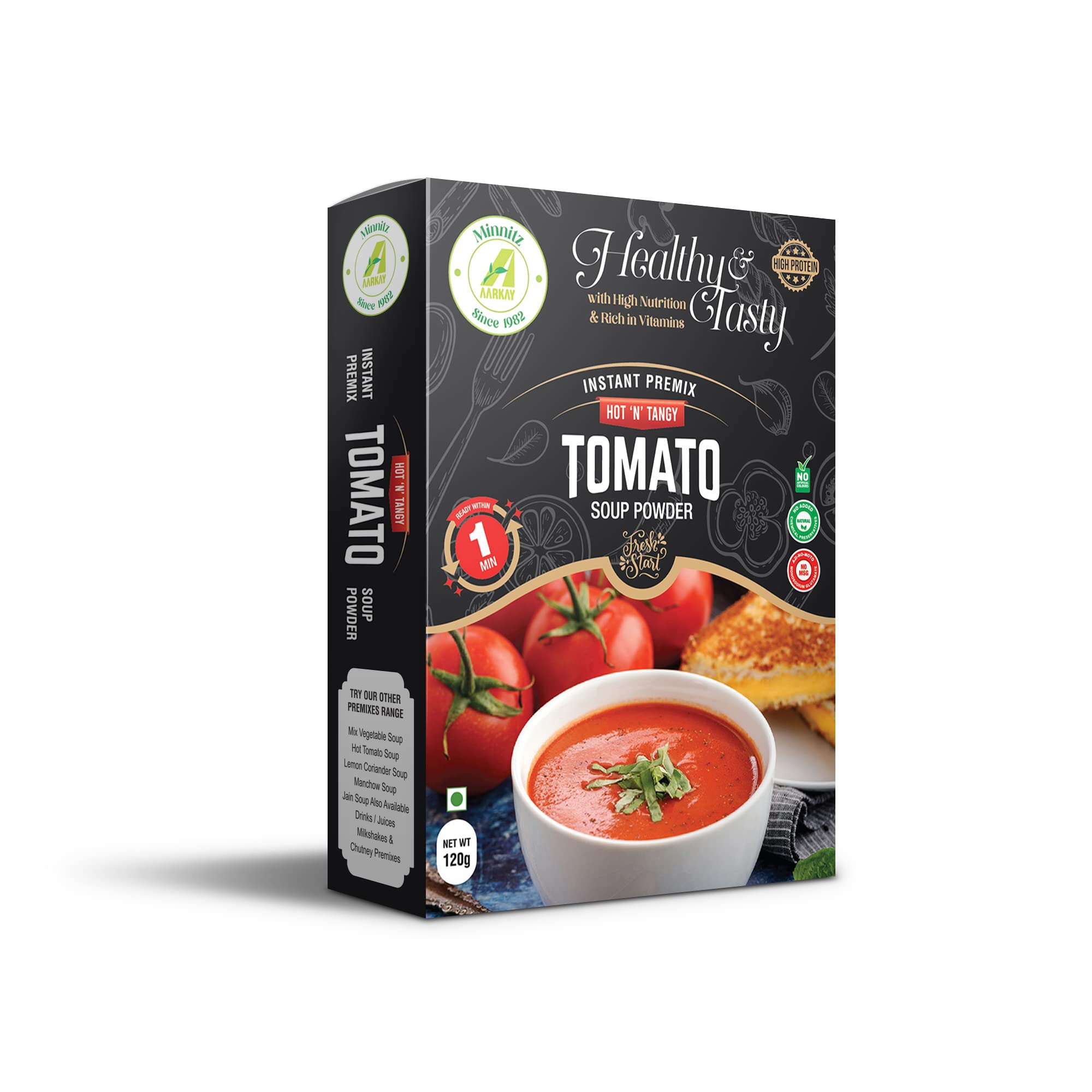See full amazon price history chart for Minnitz Fresh and Delicious Tomato Veg Soup | Instant Mix | No Added Preservatives | No Chemical | Tomato Veg Soup Mix 120g(12 Servings) Minnitz Fresh and Delicious Tomato Veg Soup | Instant Mix | No Added Preservatives | No Chemical | Tomato Veg Soup Mix 120g(12 Servings) (B09TCDS8SR) Amazon Price History, Amazon Price Tracker
