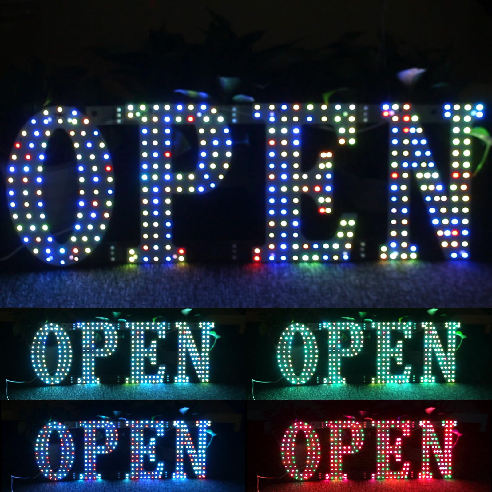 Amazon.com : LEDATING LED Open Sign, Large Open LED Signs for Business ...