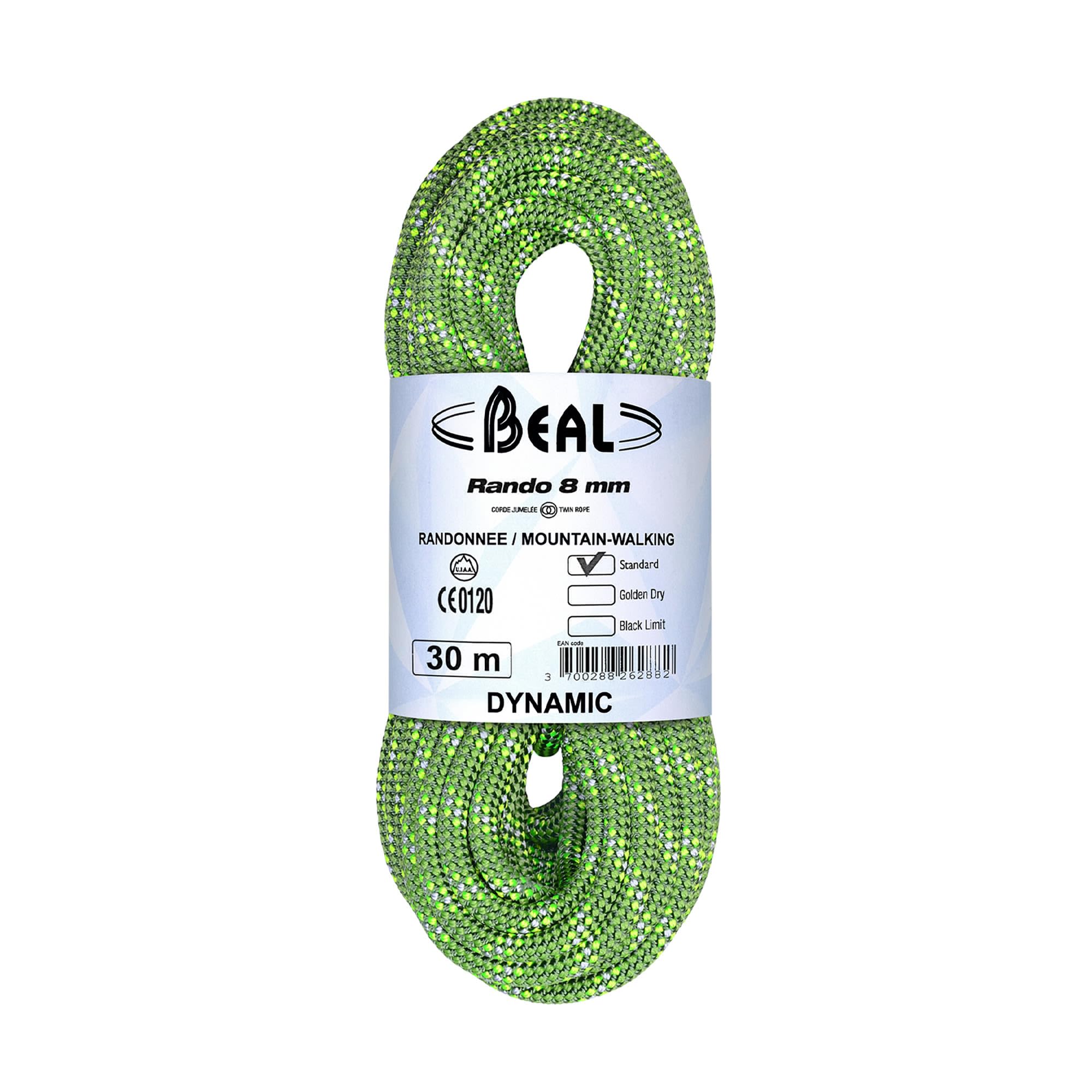 Beal Cuerdas Dobles y gemelas y Medias Rando 8 Mm X 30 M
