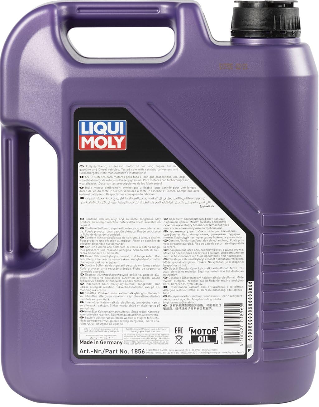 LIQUI MOLY Motoröl 5W-40 Synthoil Synthetiköl Motor Öl ACEA A3/B3 ACEA A3/B4 API SN High Tech 5L Kompatibel mit VW Golf 7 Schrägheck 5G1, BQ1, BE1, BE2 Golf 4 Schrägheck 1J1 Golf 6 5K1 POLO 9N