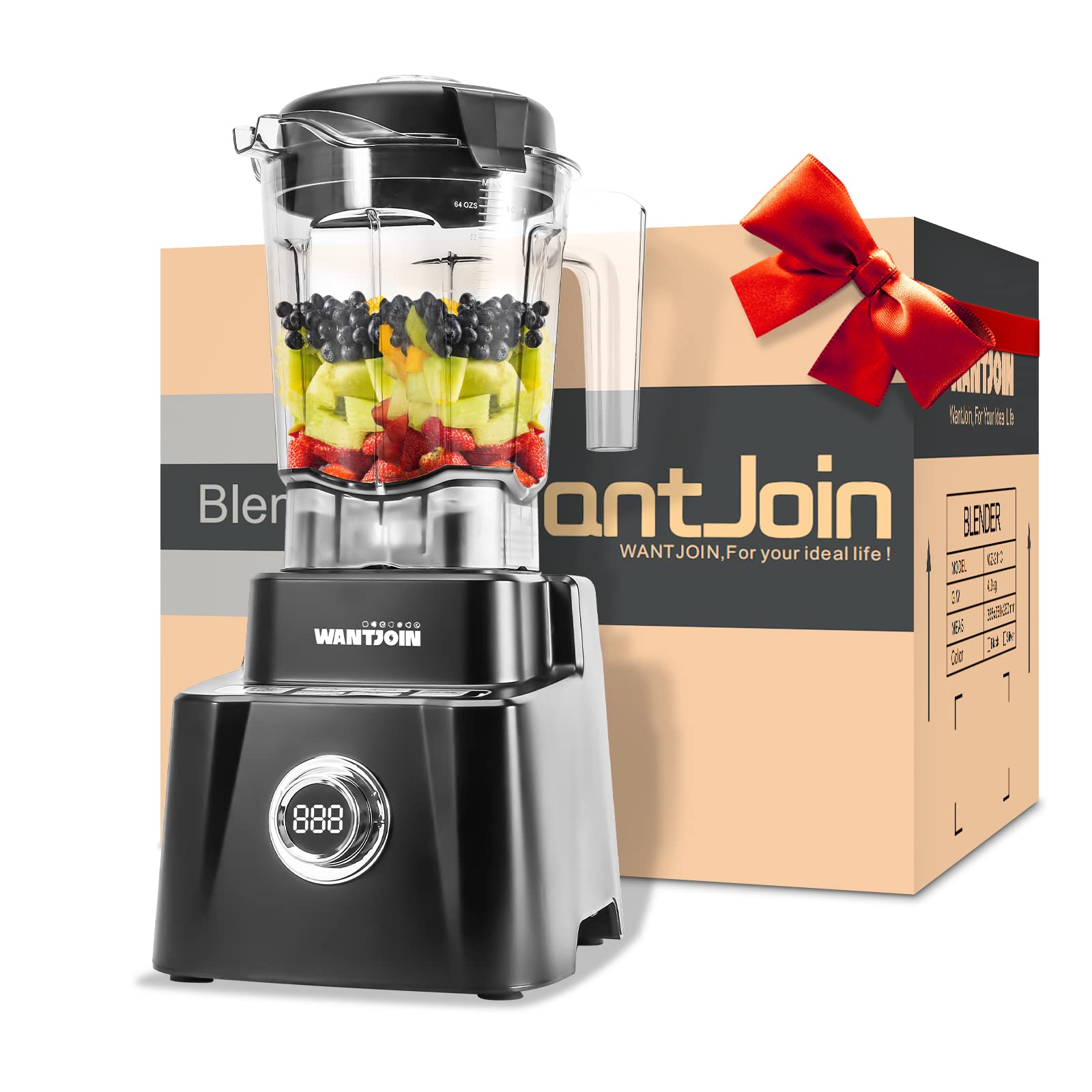 Photo 1 of *PARTS ONLY/SEE NOTES** WantJoin Professional Countertop Blender for kitchen (Black)