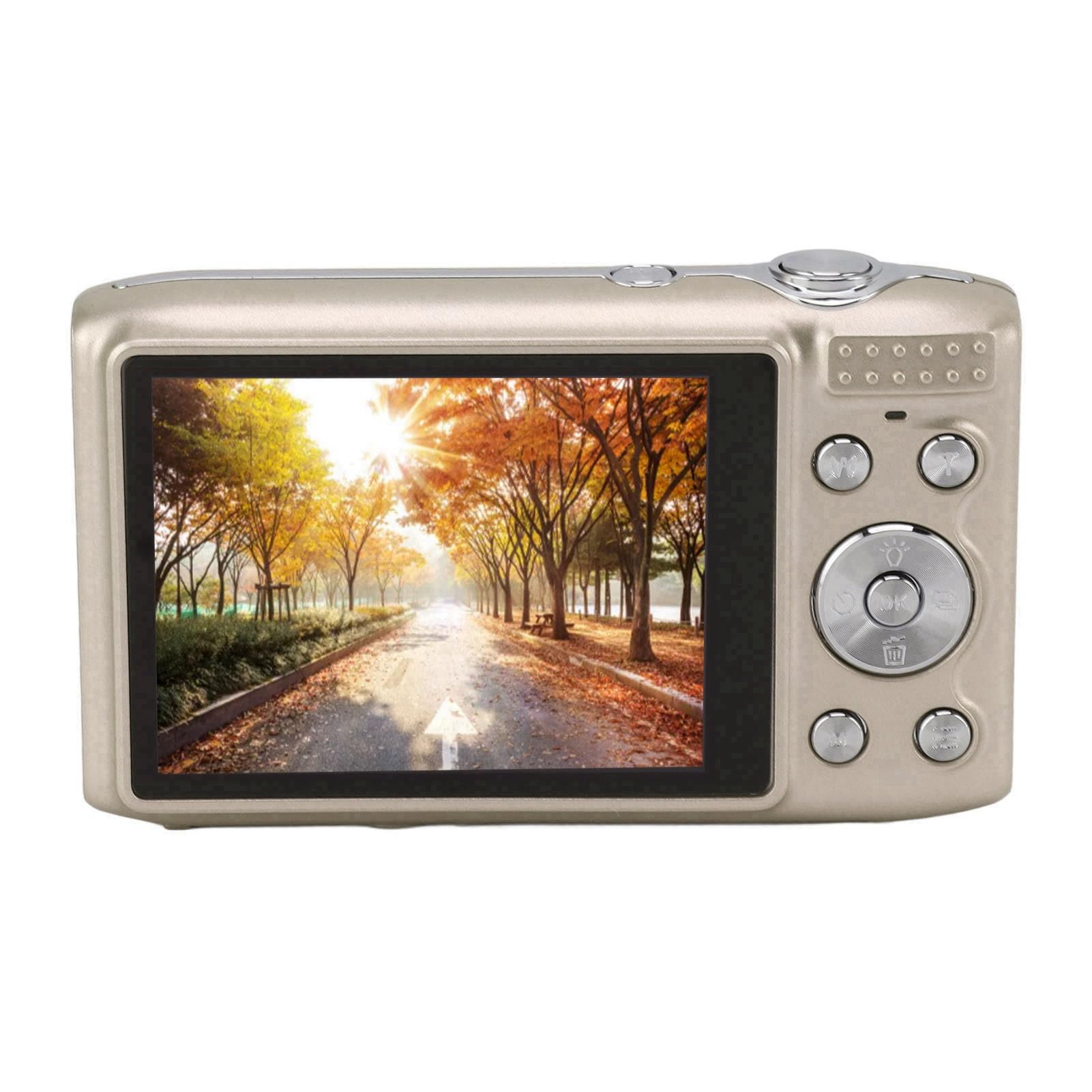 Fotocamera Digitale, 58MP 4K Autofocus Zoom 16X Compatta (GOLD) | Video 4K, Schermo da 2,88 Pollici, Corpo in ABS, Fotografia di Viaggio, Uso per Adolescenti, Messa a Fuoco Automatica,
