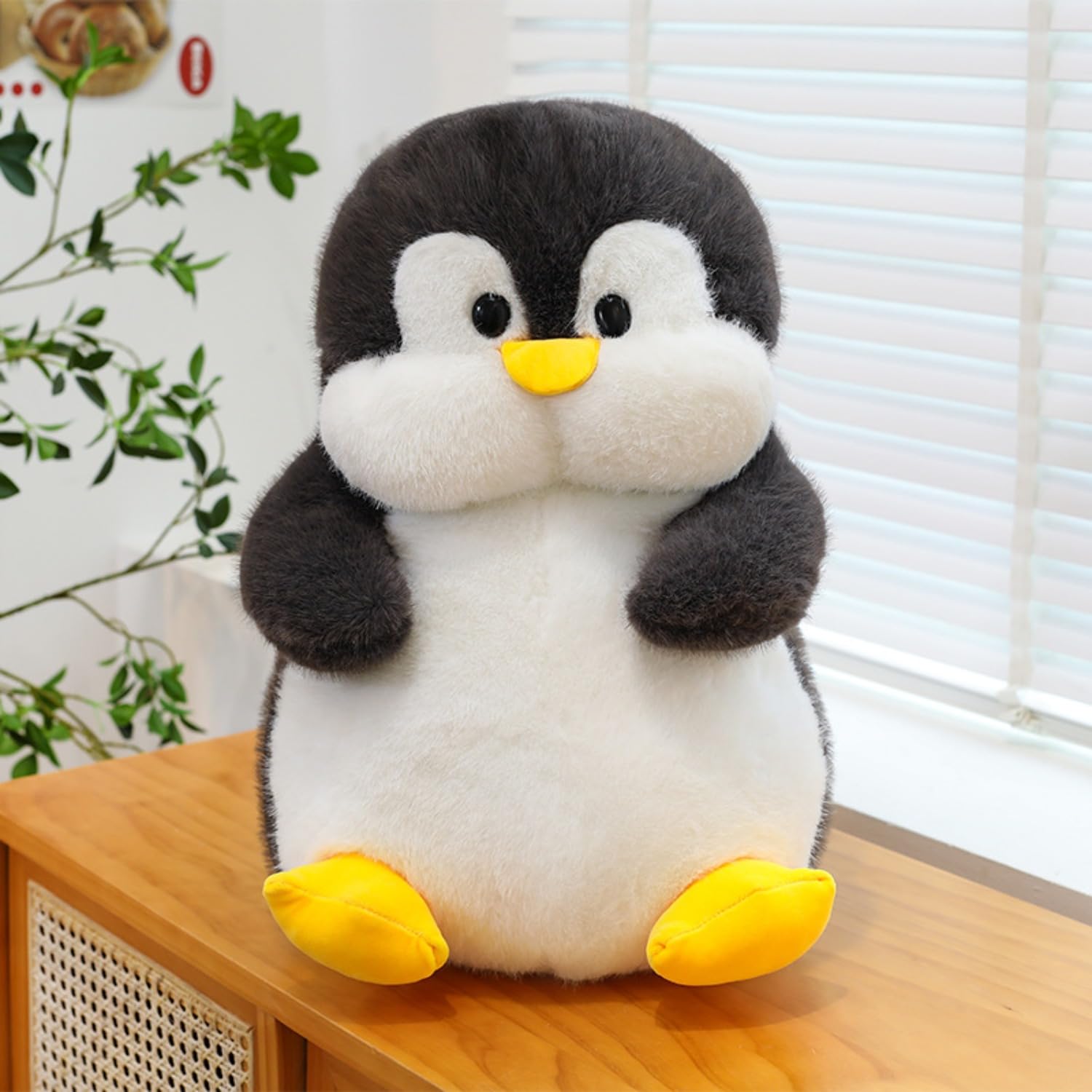 Süßes Seehund Kuscheltier superweiches Stofftier, Matschige Plüschkissen zum Kuscheln & Spielen, Geschenk für Kinder und Erwachsene, perfekte Deko fürs Schlafzimmer oder Wohnzimmer (60cm,pinguin)