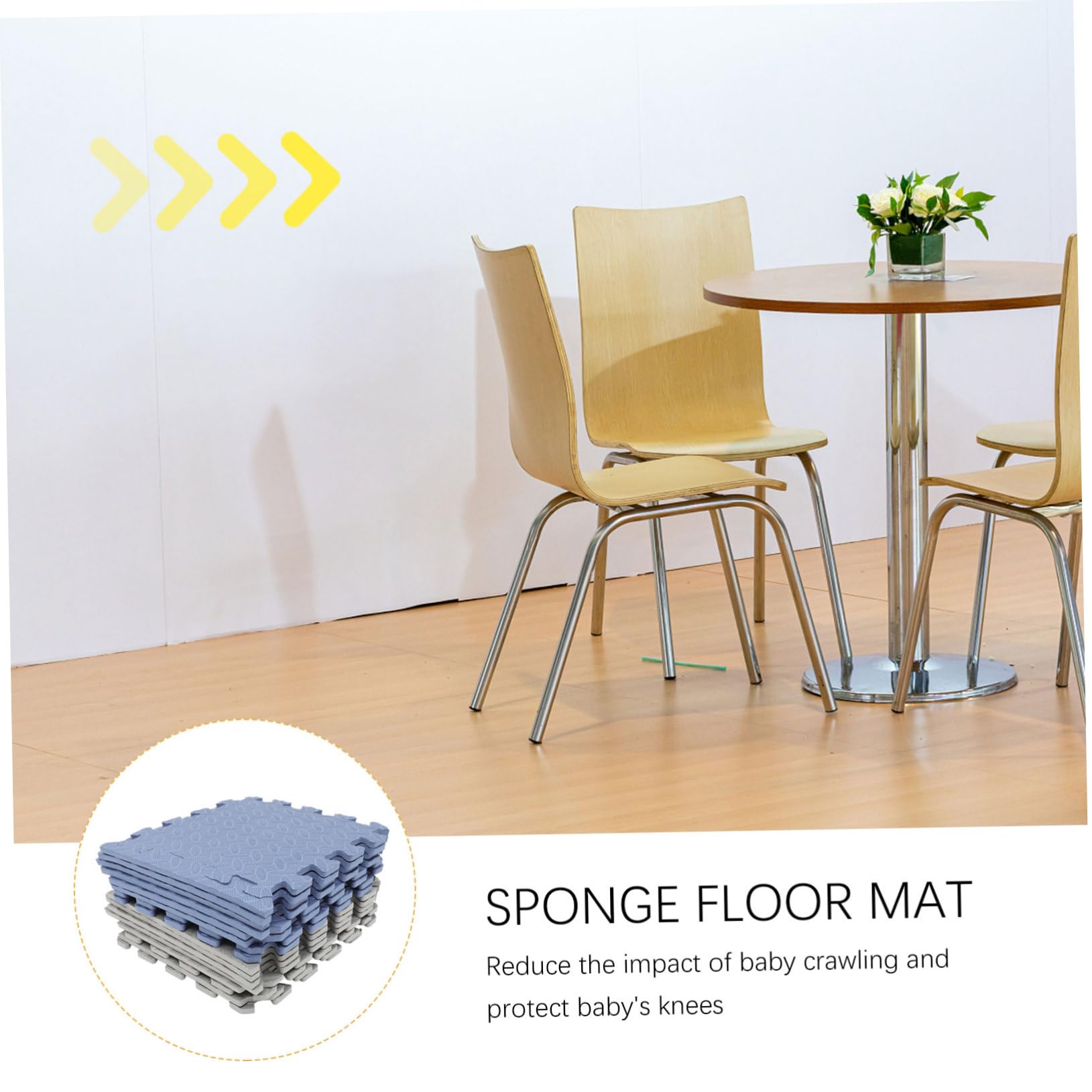 Tapis de Sol Emboîtables 16 Pièces en Mousse pour Bébé