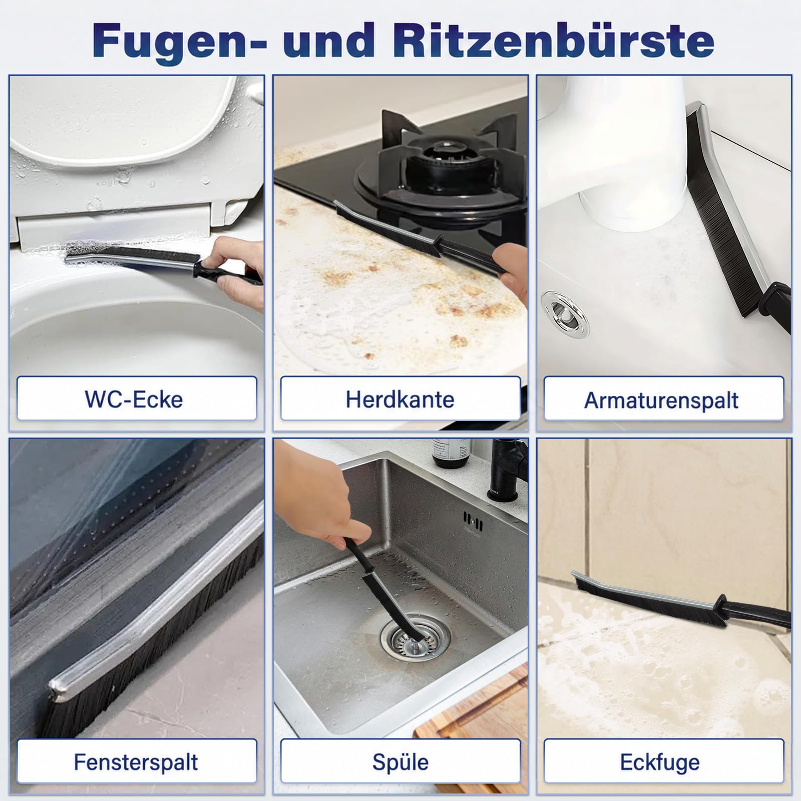 marysgift Staubwedel Teleskop Staubwedel Lang Ausziehbar mit Teleskopstange bis 310 cm Staubwischer Waschbar für Spinnweben Hohe Decken Lücken, Wiederverwendbares Reinigungsset Dunkelblau