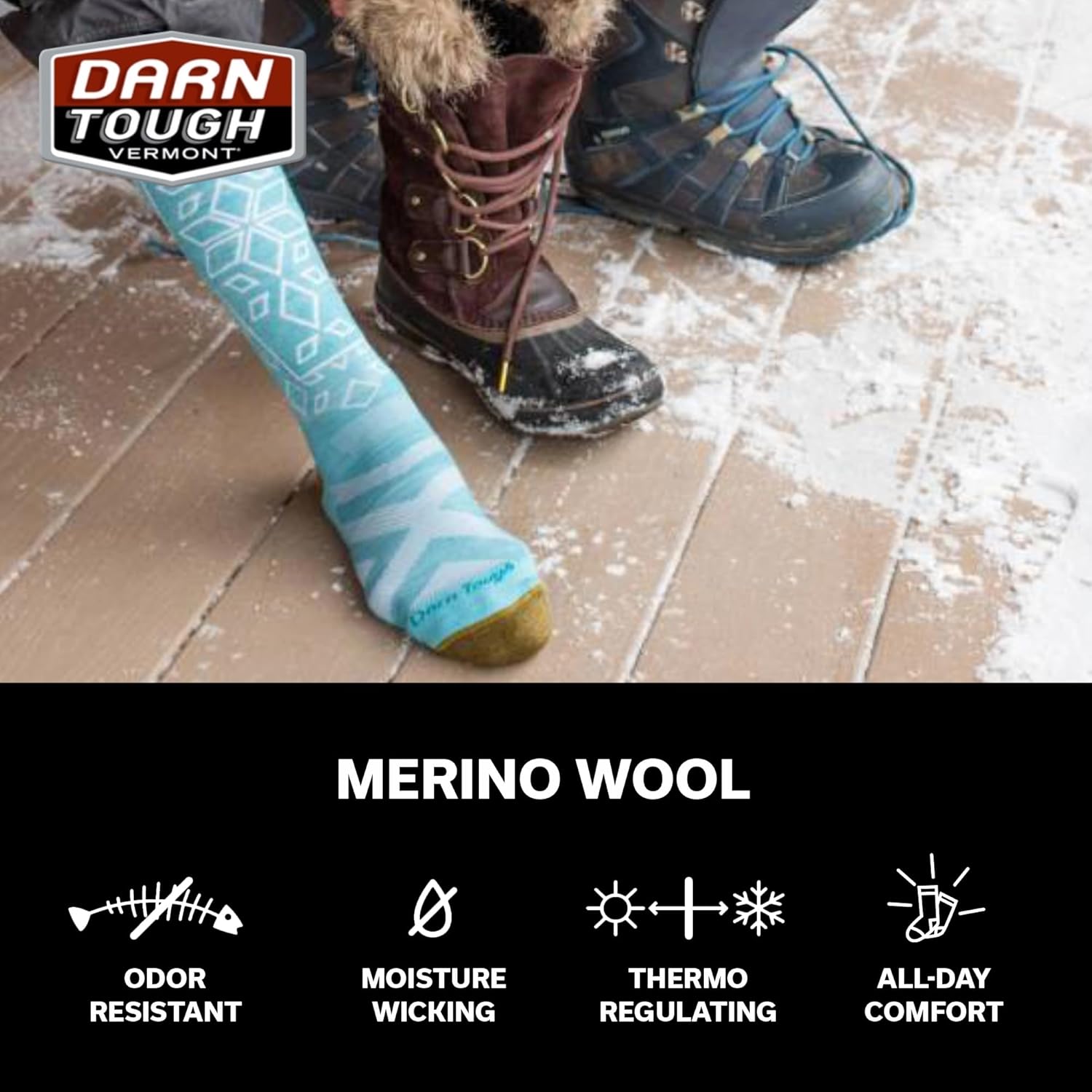 Darn Tough Vermont Men's Stanley K Over the Calf Socks, Lightweight Work Socks for Men with Cushion, Style 2213 - Image 6