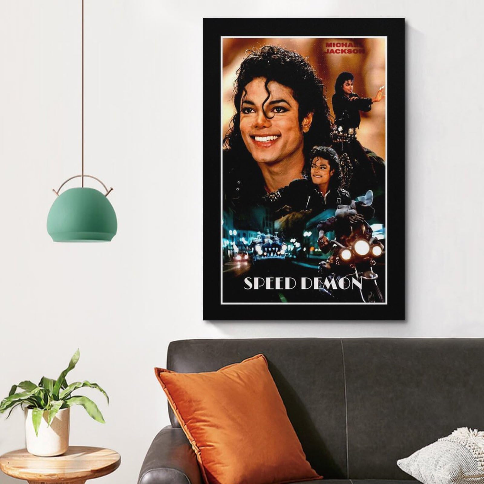 DATOZA Poster decorativo da parete con immagine di Michael Jackson, stampa artistica moderna su tela, poster decorativo per la camera da letto (60 x 90 cm