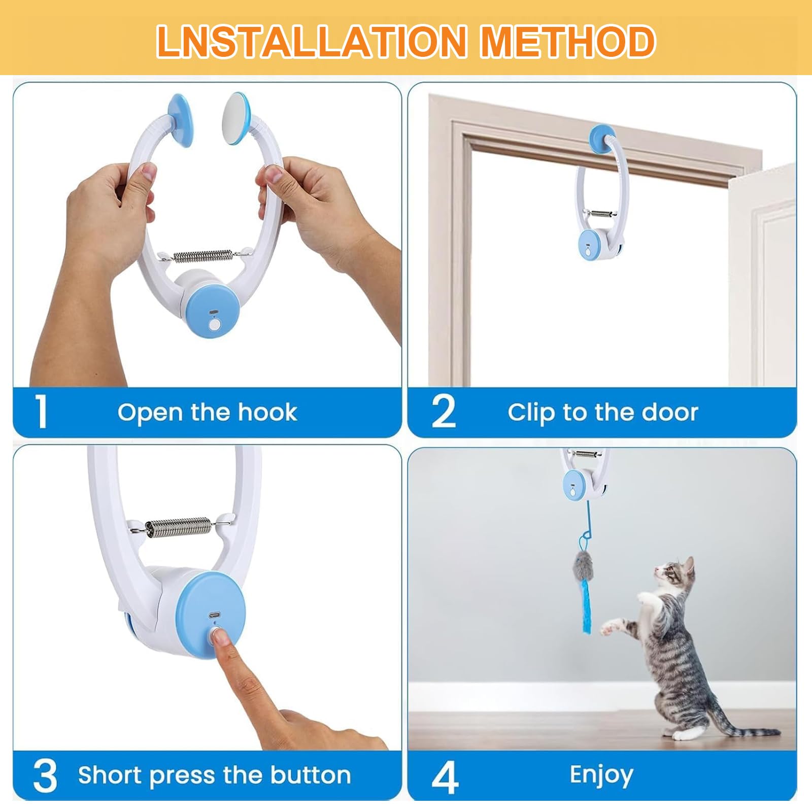 Jouet électrique interactif pour Chat avec télécommande - Jouet Chat interactif,Mouvement Automatique à 360° avec mouvements irréguliers - Rechargeable par USB - pour Les Chats à l'intérieur