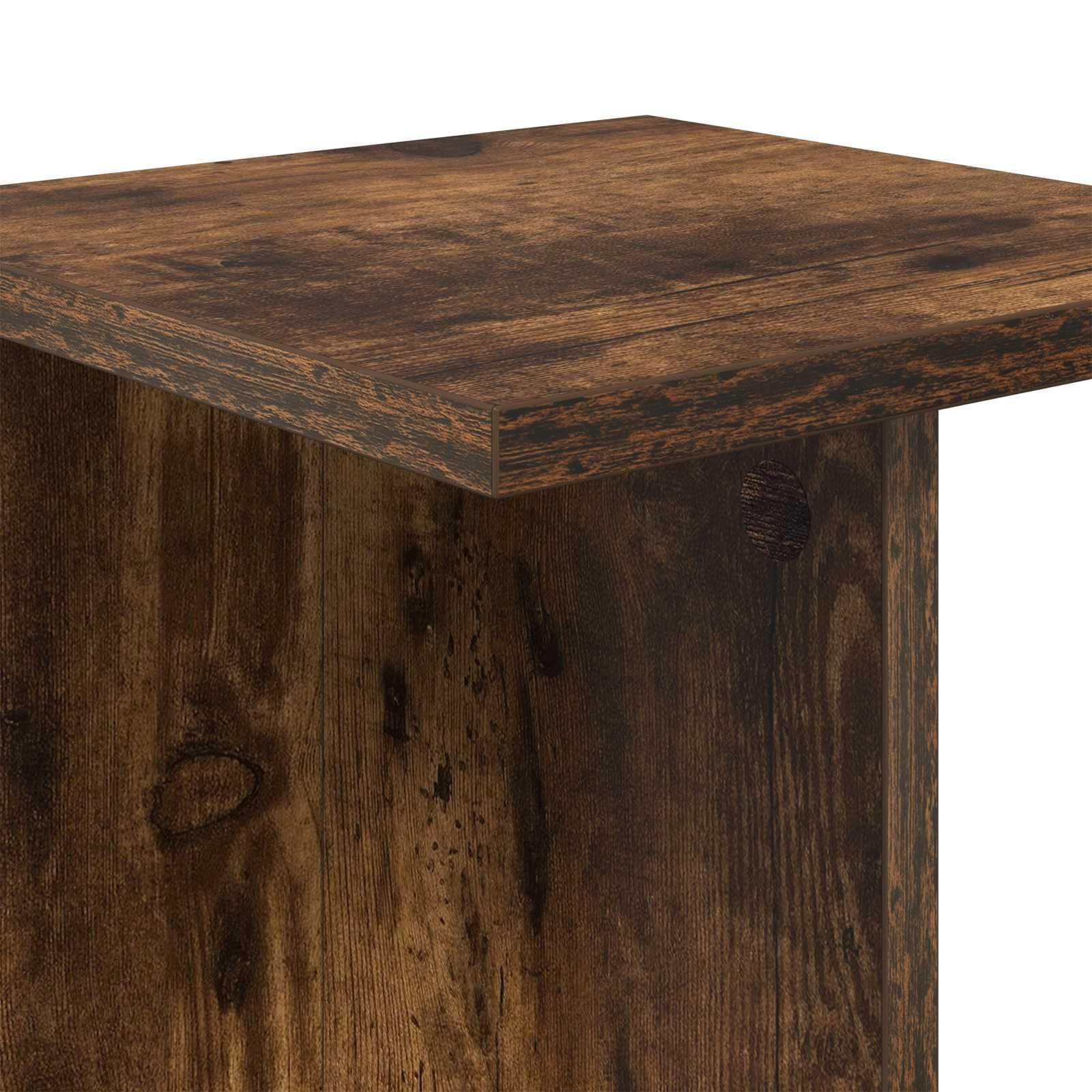 Supporto per piante, 2 pezzi, rovere affumicato, 25 x 25,5 x 60,5 cm | legno, più livelli, stabile, design moderno, per soggiorno