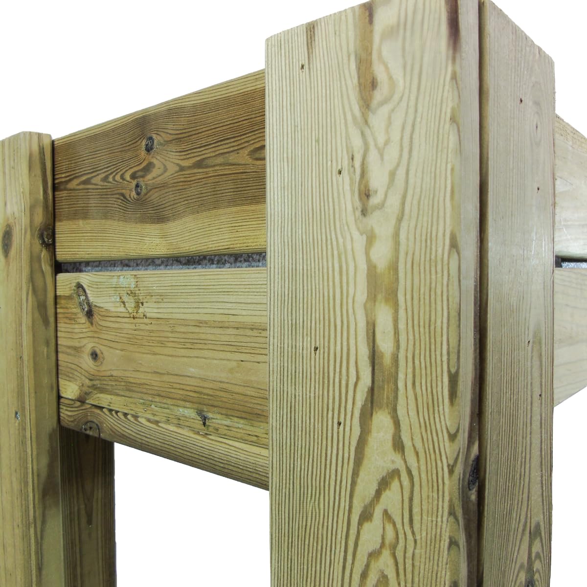 Mesa de Cultivo de Madera con Cajón de 20 cm de Profundidad, Tratada para Exterior - VidaHuerto (200x80x80 cm)