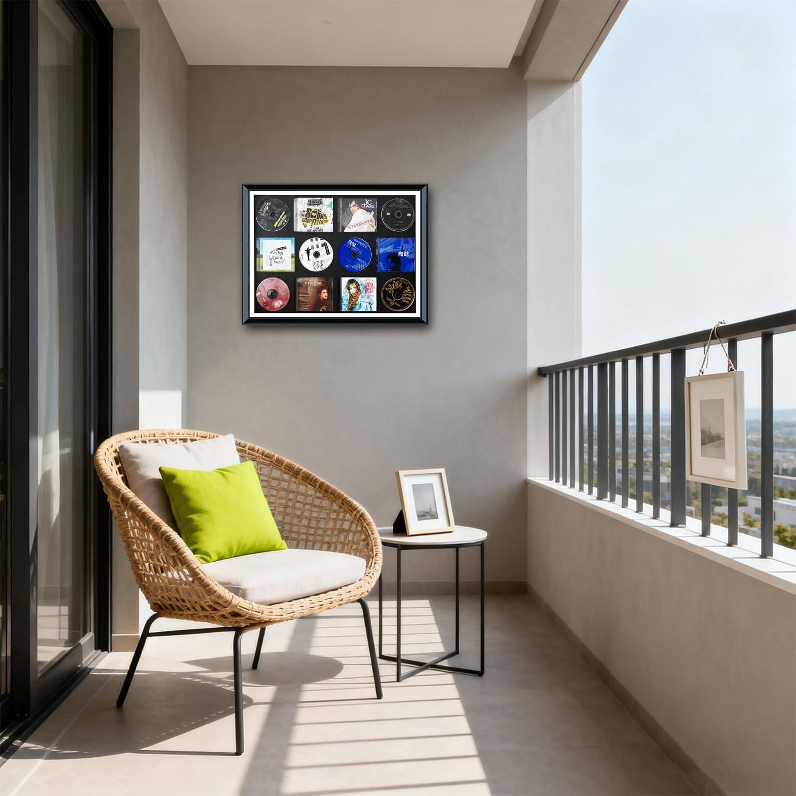 Supporto per DVD, cornice per display CD/DVD, cornice per display Signe Dalbum, regalo per la visualizzazione della copertina, decorazione per la casa amante della musica, arte multi media da