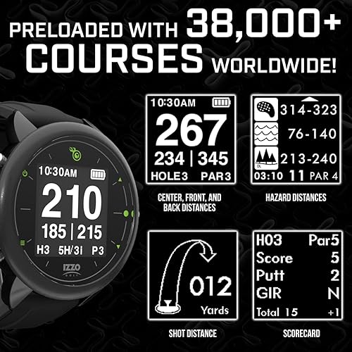 Miniatura 3 de Izzo Reloj GPS Golf Swami Golf con sugerencias personalizadas para clubes