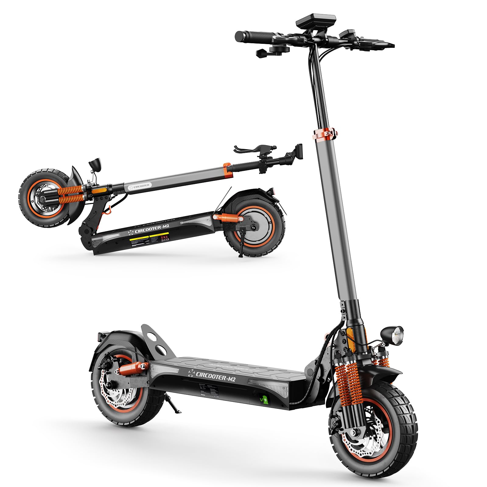 CIRCOOTER M2 E Scooter mit Straßenzulassung, 10 Zoll Offroad E-Roller, Bis 60–70KM Reichweite, Blinker, Bis 150KG Tragkraft, Faltbarer Elektroscooter für Erwachsene & Pendler