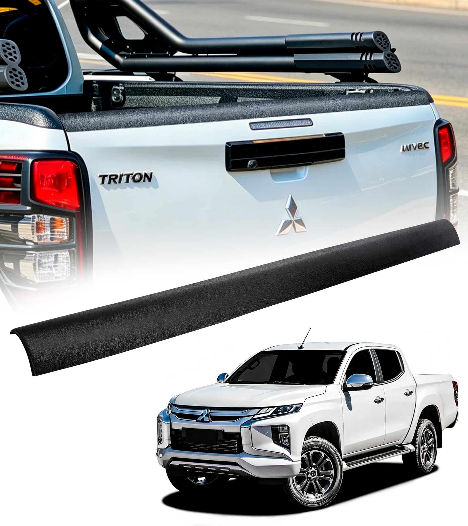 Protezione per portellone posteriore per Mitsubishi L200 Triton 2019-2024 Pickup Doppia Cabina Singola Protezione Paraurti Accessori