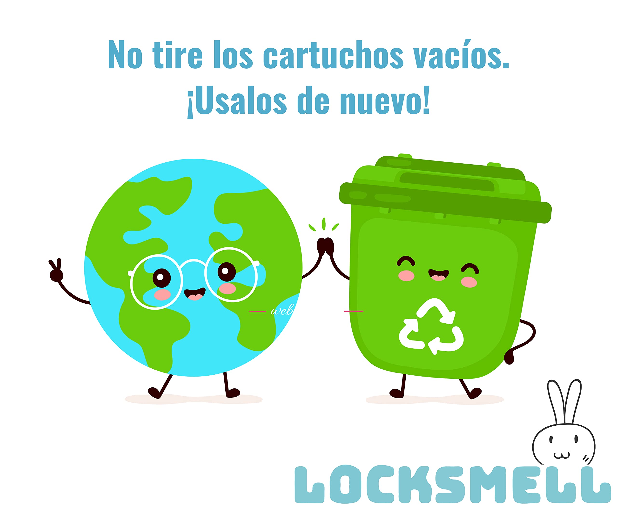 Recarga (400m) Compatible con los cartuchos Tommee Tippee Sangenic y Otros Cartuchos De Papelera Para Pañales | Equivalente a 32 Recargas Sangenicas - Tubo De Recambio No Incluido