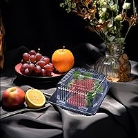 Vista 5 de 200 recipientes de plástico transparente para llevar, recipientes de plástico para alimentos con tapas, contenedores desechables transparentes