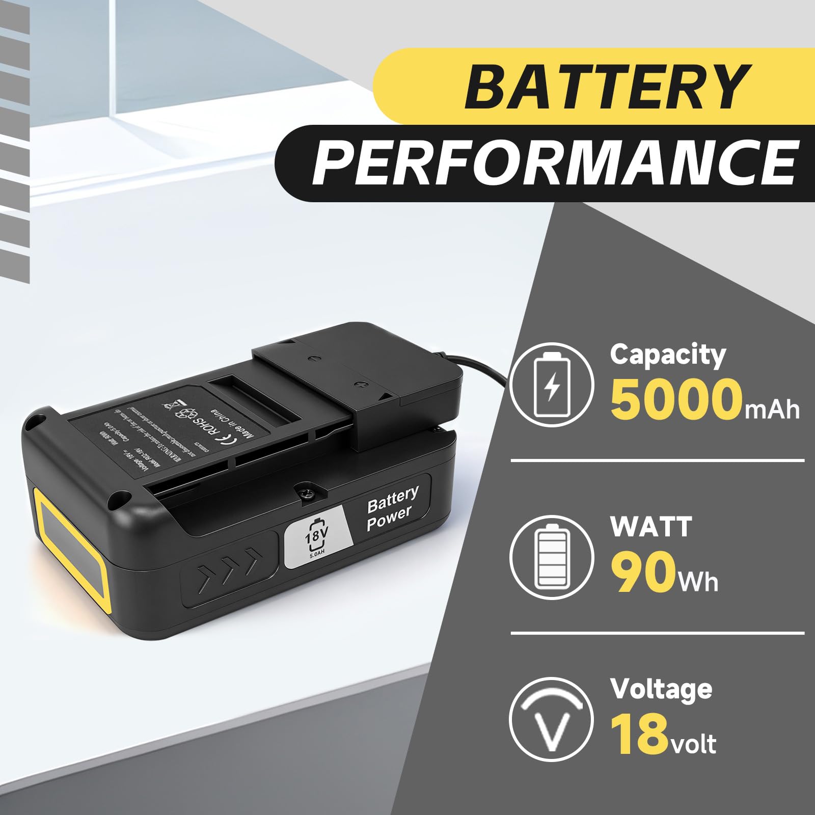 Compatibile con batterie Kärcher da 5,0 Ah e caricabatterie rapido, set di caricabatterie da 18 V per batterie agli ioni di litio da 18/50, adatto per tutti i dispositivi su una piattaforma di