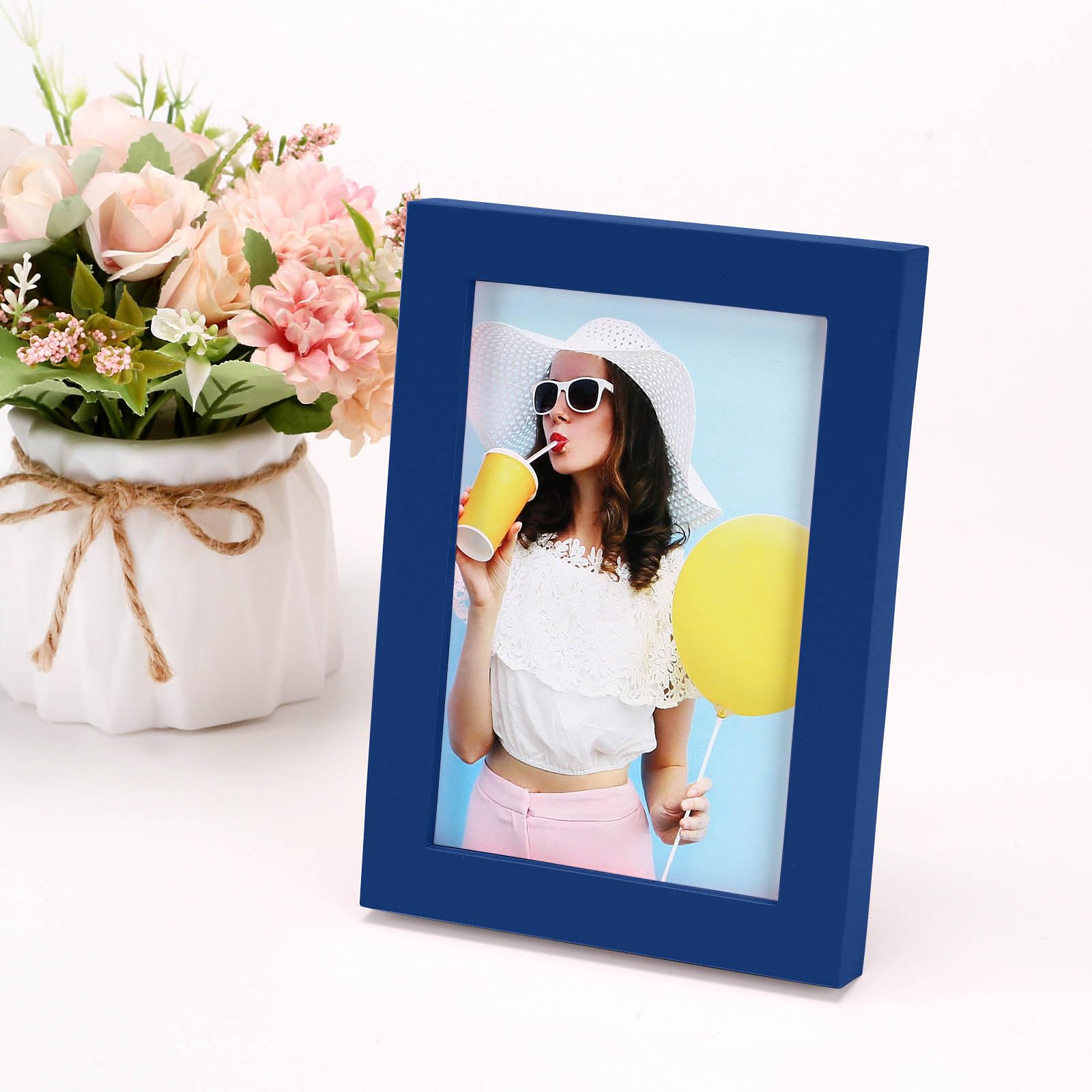 Amazon.com - wyooxoo 6x8 Picture Frames Set of 4 Dark blue Solid