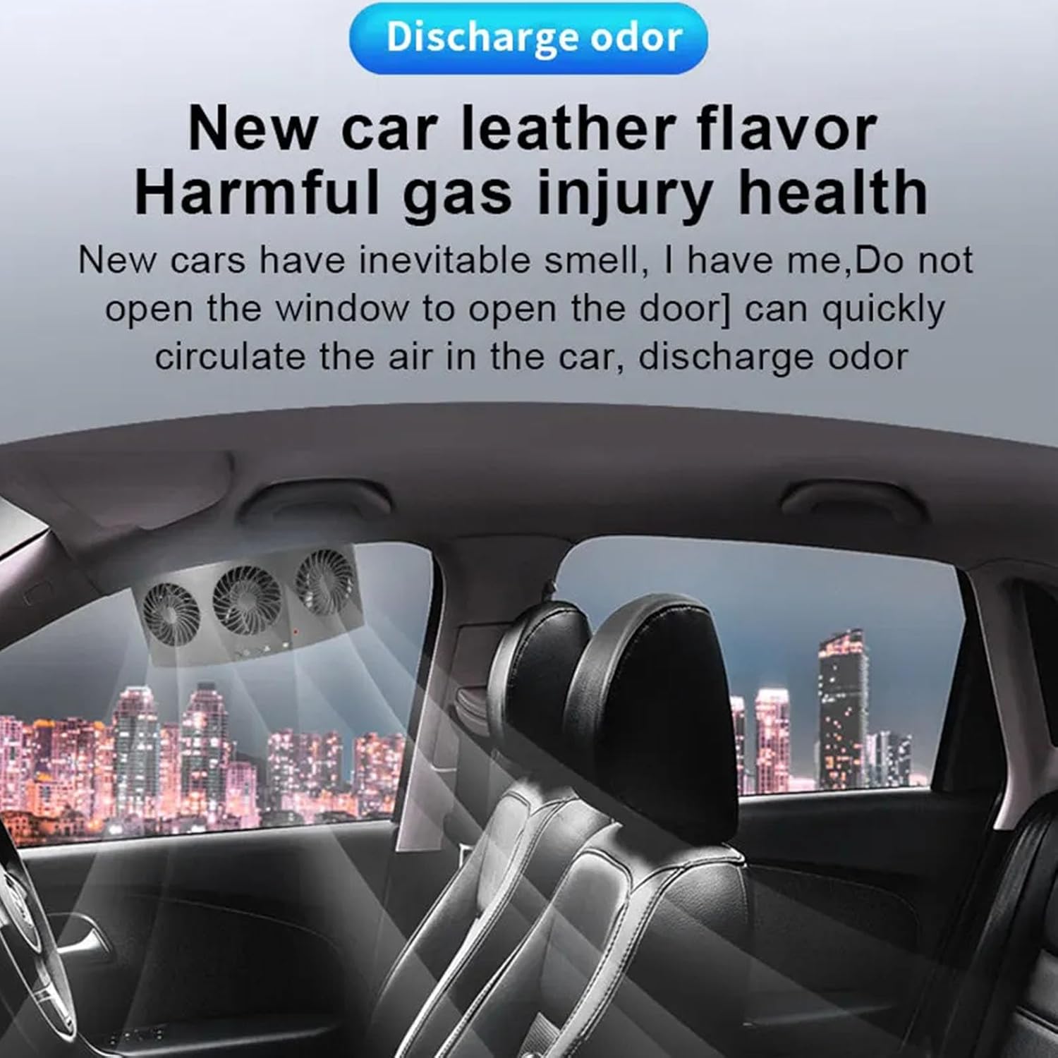 High Speed Car Window Exhaust Fan Ventilation Systems for Temperature Control Cooling and Air Circulation with USB Power