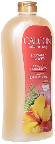 Miniatura 3 de Calgon Baño de burbujas para sedimentar la piel, jengibre hawaiano, 30 onzas líquidas