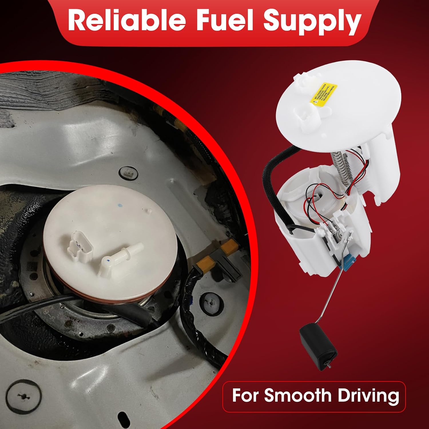 7702047080 Fuel Pump Assembly w/Sending Unit Compatible for Toyota Prius & Prius Plug-In Hybrid 1.8L L4 ELECTRIC/GAS Hatchback 2010 2011 2012 2013 2014 2015 Replace 7702047081