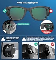 Vista 3 de Fundas ajustables de bloqueo de luz LED para RayBan Meta Wayfarer, Skyler, Headliner (Gen2), accesorios Oakley, cubierta de luz de meta, bloquea