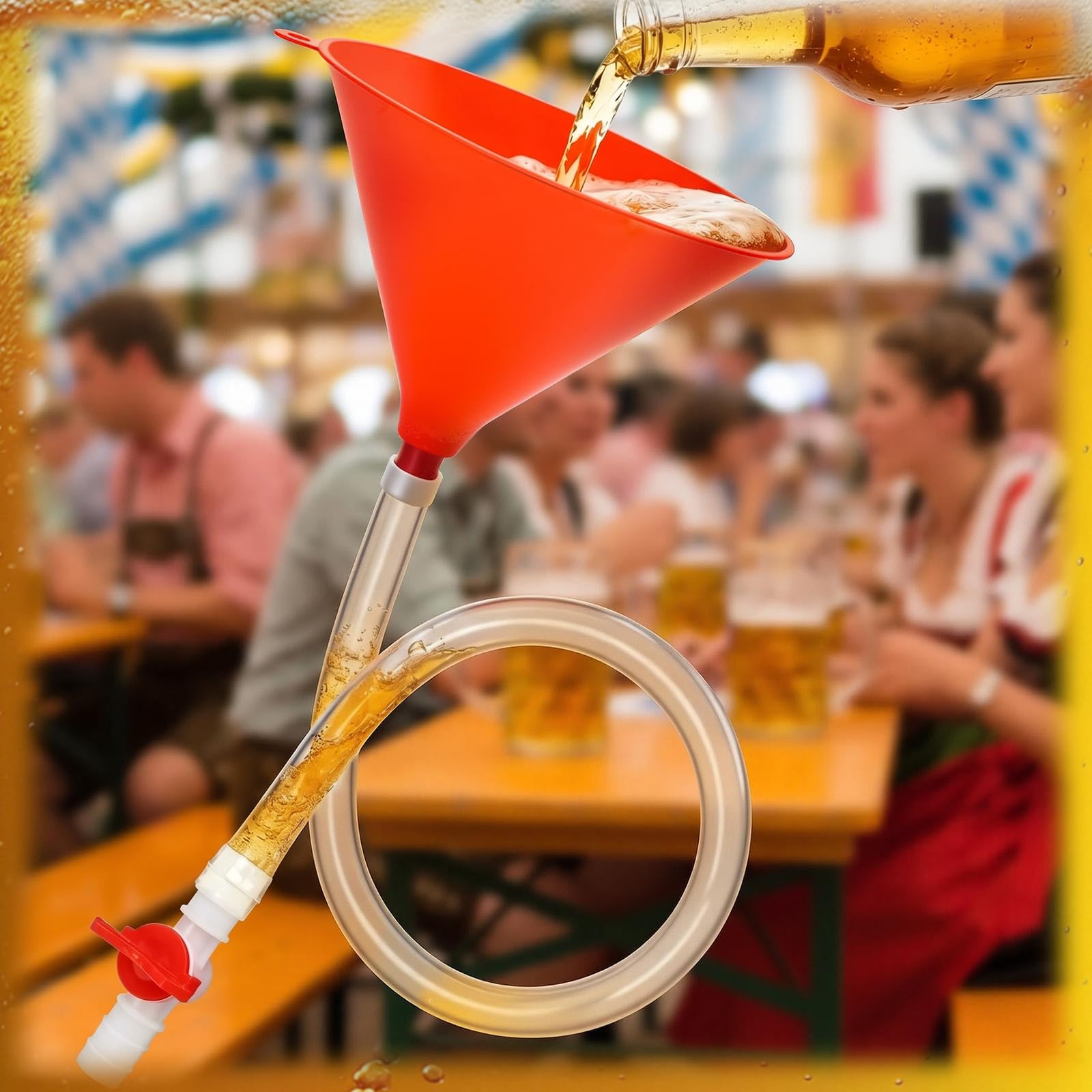 Trichter mit Schlauch Bierbong-Trichter