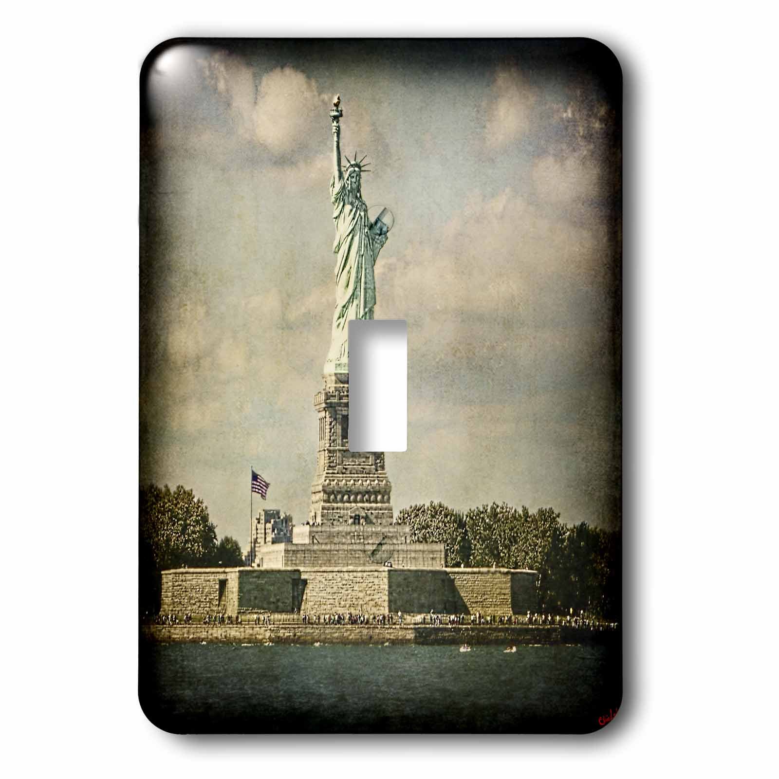 Interrupteur baïonnette Statue de la Liberté 3dRose LSP_55956_1