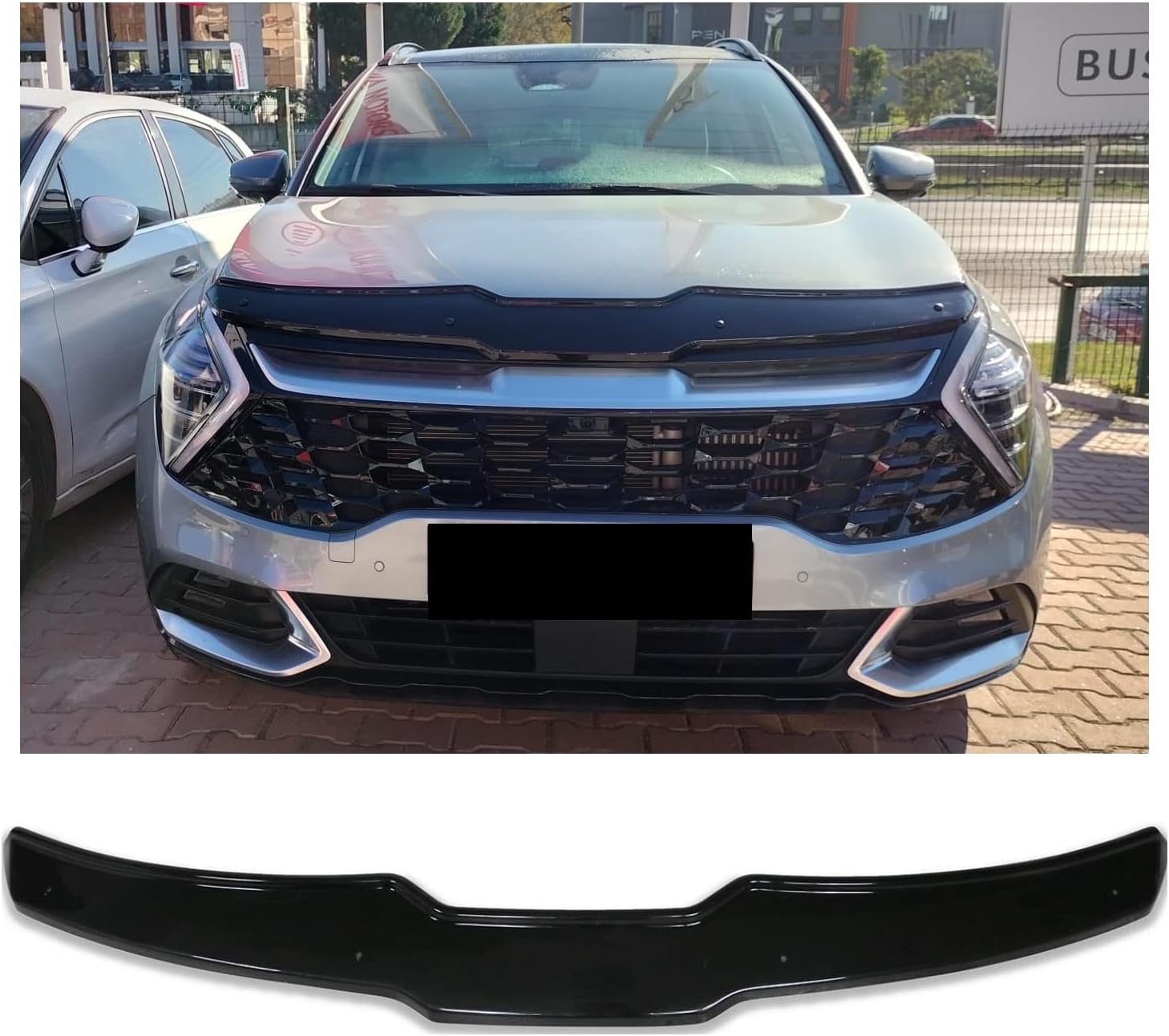 Hood Deflector/Front Bug Shield Compatible for Kia Sportage 2023-2025 Hood Guard Bonnet Protector | Particles & Bug | Car Accessories