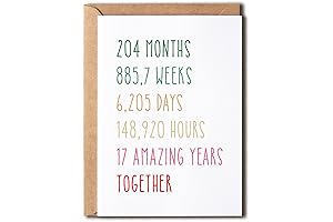 Sentimental 17th Wedding Anniversary Card