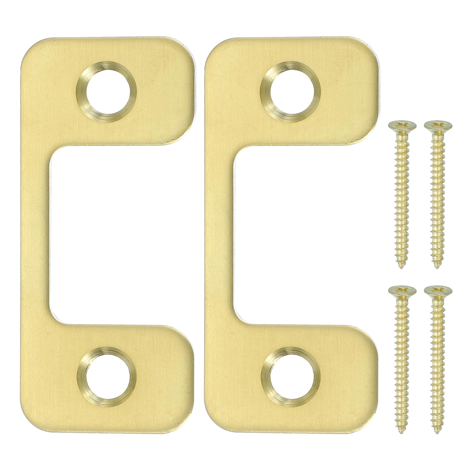 PATIKIL 1" x 2.24" Deadbolt Strike Plate