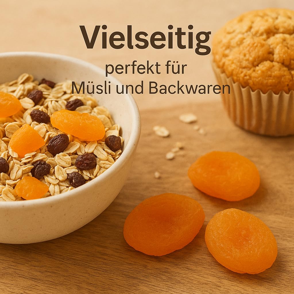 POSH Albaricoques secos de 5 kg de fruta naranja natural para aperitivos y cereales