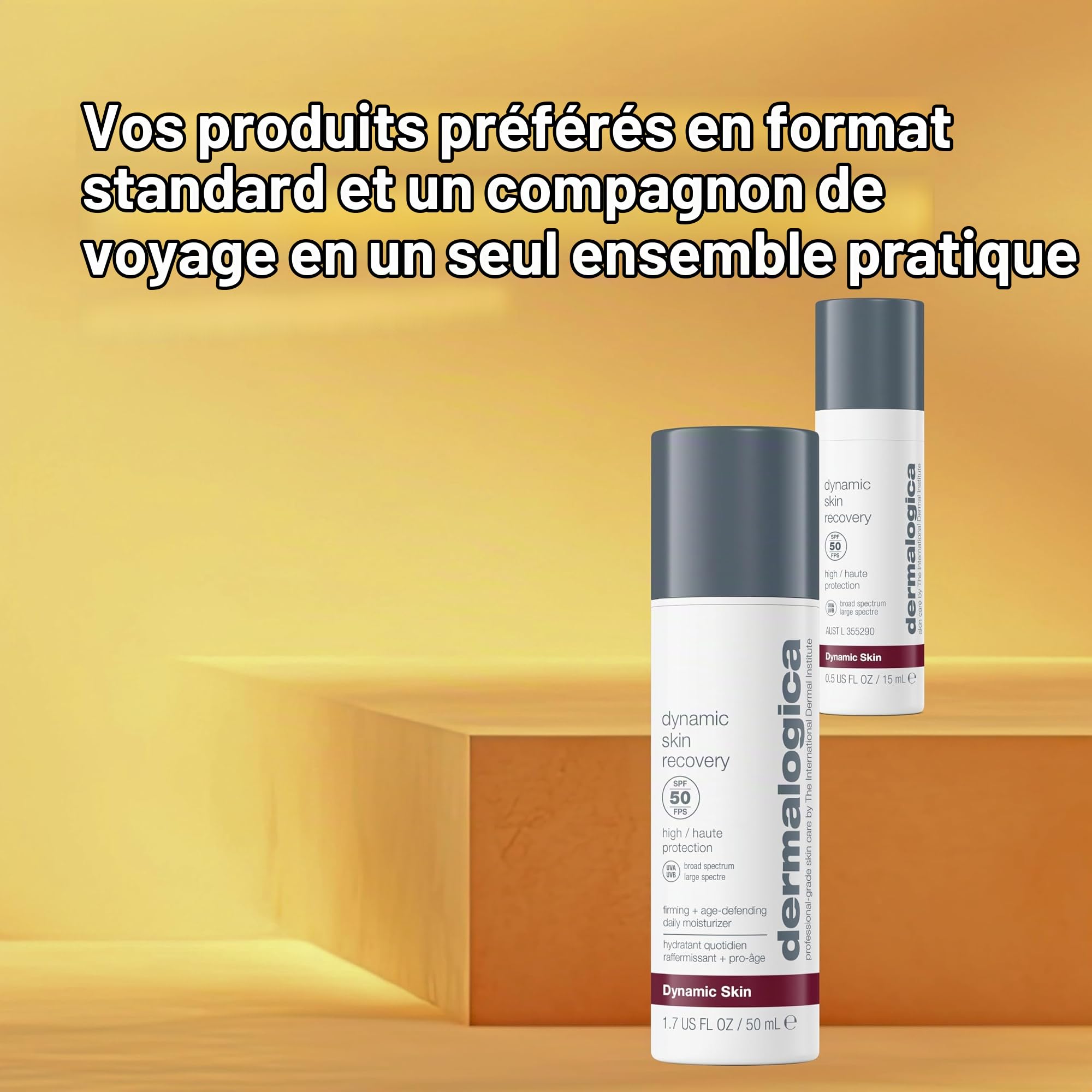 Dermalogica Dynamic Skin Recovery Soin Hydratant SPF50 65ml Lot | Soin hydratant quotidien SPF50 qui hydrate, raffermit et aide à protéger des signes visibles de l'âge.