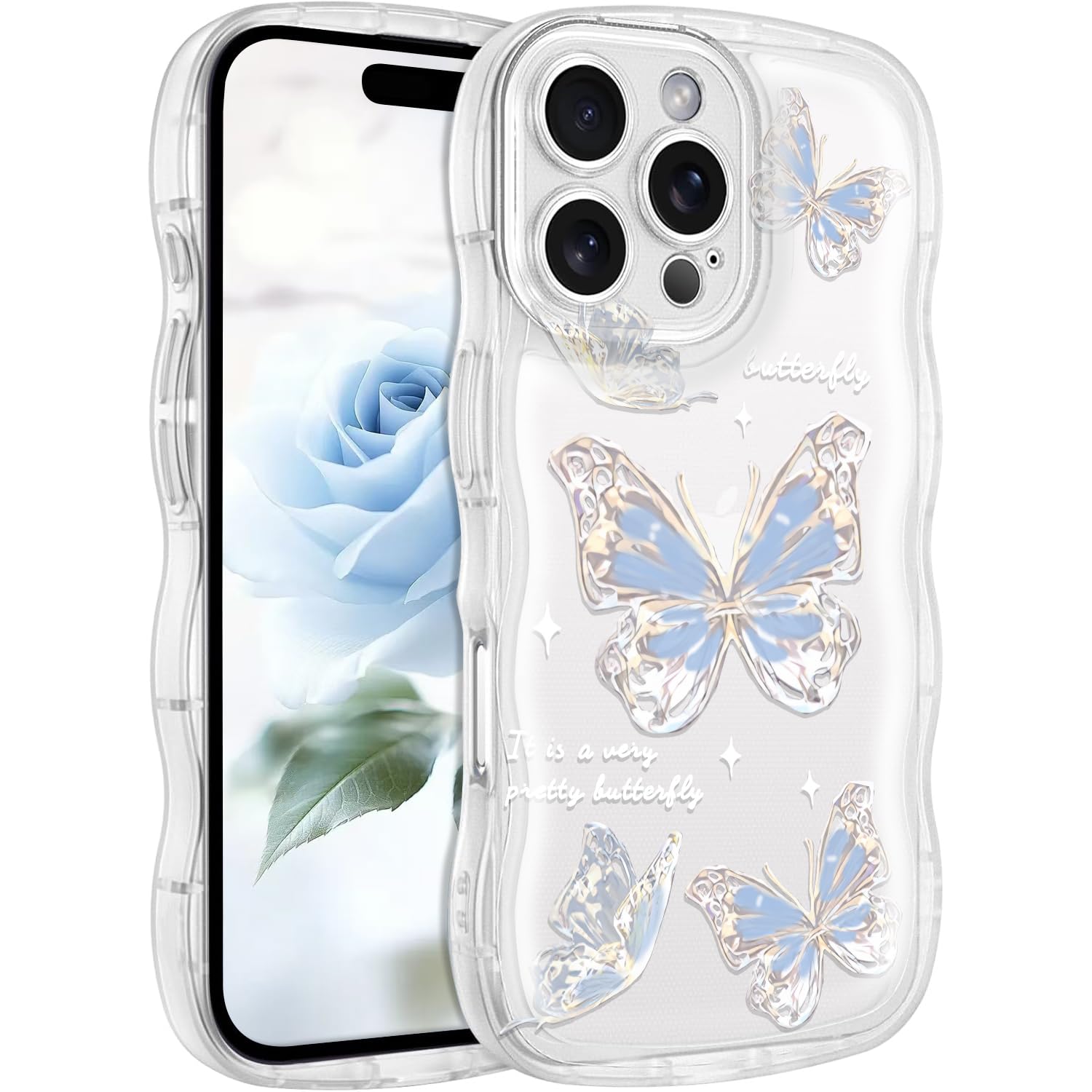 Amazon.co.jp: MuZiF iPhone 16 Pro Max 用 ケース クリア 可愛い