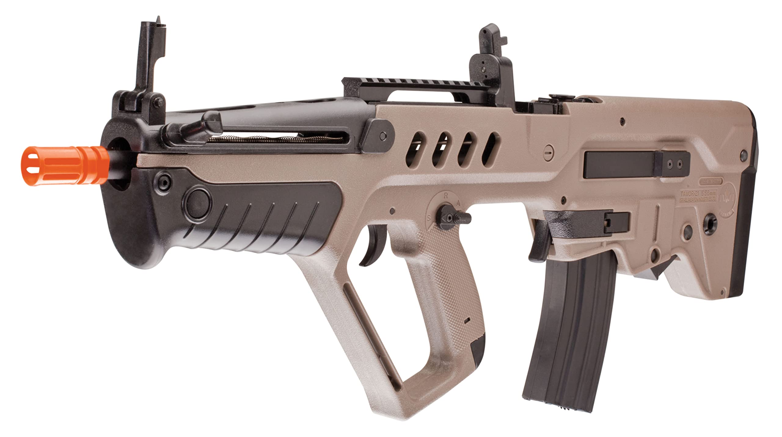 Amazon.com : umarex tavor 21 aeg airsoft rifle, desert tan airsoft