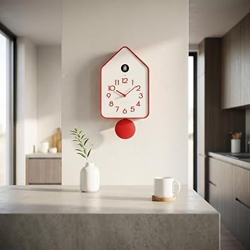 Guzzini Wall Clock, red