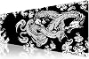 Klasse Pro - 10 Different Models Stitched Edge 90x40 cm Player Gaming Mouse Pad (Dragon Knot, 90x40 cm)