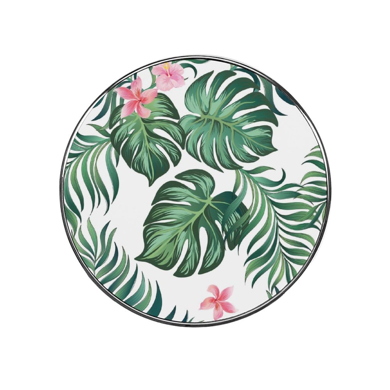 Tropical Leaf Alloy Fridge Magnet For Office Cabinet Refrigerator Whiteboard Photo