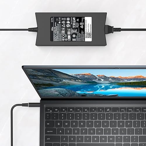Miniatura 6 de PA-4E - Cargador para laptop Dell de 130 W (2 puntas de 7.4 y 0.177 in) de repuesto para cargador Dell XPS 15, cargador Dell Inspiron 7559, cargador